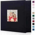 Fotoalbum 10x15 1000 Leinen Schwarz Hochzeit quer 1000 Pockets Schwarz