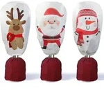 3er-Set Winter-Deko-Vlieshaube 70g/m2 90x110cm Wei&szlig; Palmen Frostschutz