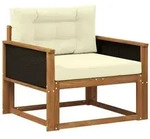 vidaXL Outdoor Mittelsofa Natur