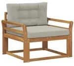 vidaXL Outdoor Mittelsofa Natur