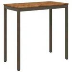 vidaXL Gartenbar-Tisch Natur und Kaffee 108,5 x 55 x 105 cm