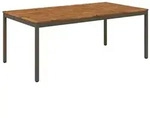 vidaXL Gartentisch Natur und Kaffee 196 x 100,5 x 75 cm