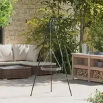 vidaXL Lagerfeuer-Koch-Stativ mit Grillrost 170 cm Stahl