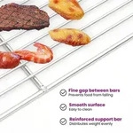 vidaXL BBQ Grillrost rechteckig 40x30 cm aus 304 Edelstahl
