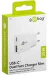 Goobay 75734 USB-CTM PD GaN Dual-Schnellladeger&auml;t Slim (25 W) wei&szlig;, wei&szlig; - 1x