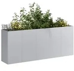 vidaXL Pflanzk&uuml;bel 200x40x80 cm Verzinkter Stahl