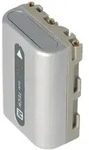 AccuCell Akku passend f&uuml;r Sony NP-FM50, Sony NP-FM51 Akku Silber