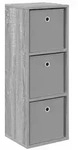 vidaXL Sideboard mit Schubladen Graues Sonoma 30,5 x 27 x 84,5 cm