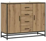 vidaXL Sideboard Artisan-Eiche 92 x 35 x 76 cm Holzwerkstoff