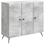 vidaXL Sideboard Betongrau 89 x 34,5 x 80 cm Holzwerkstoff