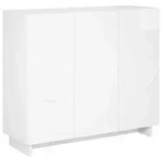 vidaXL Sideboard Hochglanz Wei&szlig; 85,5 x 31 x 75 cm Holzwerkstoff