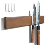 Magnetleiste Messer 40cm Akazienholz Magnetisch Haken
