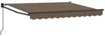 vidaXL Ausziehbare Markise Taupe 3 x 2,5 m