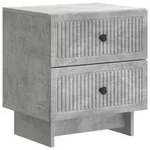 vidaXL Nachttisch Betongrau 43 x 34,5 x 47,5 cm Holzwerkstoff