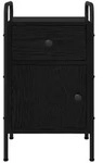 vidaXL Nachttisch Schwarze Eiche 35 x 36,5 x 61 cm Holzwerkstoff
