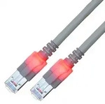 EasyLan DualBoot LED Patchkabel RJ45 S/FTP Cat.6 (Class E), mit saCon Stecker, LSOH,