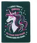 I Wish I Was a Unicorn Embroidered Journal