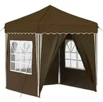 vidaXL Pop-up Partyzelt Taupe 195 x 195 x 245 cm Oxford-Stoff