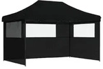 vidaXL Party-Zelt Schwarz 292 x 440 x 315 cm Oxford-Stoff