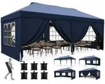 Quictent Faltpavillon 3x6m Pop-Up | Gartenpavillon, mit Seitenw&auml;nden,...