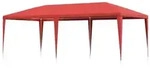 vidaXL Partyzelt Rot 600 x 300 x 255 cm PE und Stahl