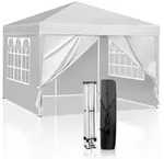 Pavillon 3x3 m,Faltpavillon,Wasserdicht Stabil Winterfest UV Schutz 50+,420D