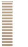 vidaXL Zebrarollo Sandbraun 65x200 cm Stoffbreite 60,9 cm Polyester