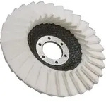Filz Polier-F&auml;cherscheibeschr&auml;g 125 mm