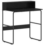 vidaXL Schreibtisch mit Stauraum Schwarz Eichen-Optik 80 x 50 x 91 cm