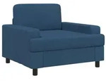 vidaXL Sessel Blau Stoff
