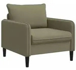 vidaXL XL-Sessel Khaki Samt