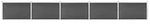 vidaXL Zaunelement Set WPC 872x105 cm Schwarz