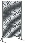 vidaXL Sichtschutz 100 x 50 x 180 cm Stahl Anthrazit