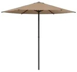 vidaXL Garten-Sonnenschirm 230 x 230 cm Polyester Rechtwinklig Taupe