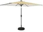 vidaXL Garten Sonnenschirm mit LED-Lichtern 200 x 300 cm Polyester