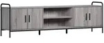vidaXL TV-Schrank 167,5 x 33 x 50 cm Sonoma-Grau Holzwerkstoff