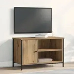 vidaXL TV-Schrank Artisan Eiche 80x40x50 cm Holzwerkstoff und Stahl