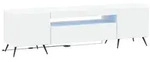 vidaXL LED-TV-Schrank Wei&szlig; Holzwerkstoff