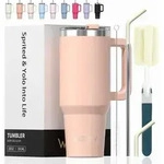 Thermobecher 20oz Edelstahl doppelwandig auslaufsicher 591 ml Pink
