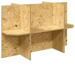 vidaXL Terrarienbasis mit Regal Braun 80 x 40 x 50 cm OSB