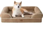 Hundebett orthop&auml;disches Memory Foam L 91 x B 68 x H 17 cm Kamel
