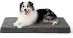 Hundebett orthop&auml;disches waschbar L 104 x B 74 x H 9 cm Dunkelgrau