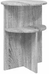 vidaXL Beistelltisch Graues Sonoma &Oslash; 39,5 x 55 cm Holzwerkstoff