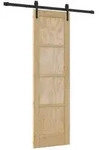 vidaXL Schiebet&uuml;r ORKDAL Natur 61 x 198,5 cm Massives Kiefernholz