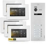 HD Video T&uuml;rsprechanlage f&uuml;r 5 Familienhaus, 5x Monitor, Balter EVO HD