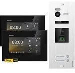 HD Video T&uuml;rsprechanlage mit Fingerprint und RFID f&uuml;r 2 Familienhaus, 2x...