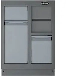 Unterschrank V6000-035 H953xB676xT500mm RAL 9005/RAL 7005 VIGOR