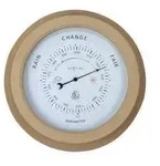 "4303BR - Barometer "Orchid", Metall, Braun, &Oslash;22 cm"