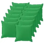 vidaXL Kissenbezug 12 stk. HOUTEN Gr&uuml;n 50 x 50 cm Polyester