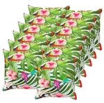 vidaXL Kissenbezug 12 stk. HOUTEN Schwarz 45 x 45 cm Polyester